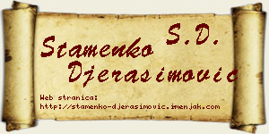 Stamenko Đerasimović vizit kartica